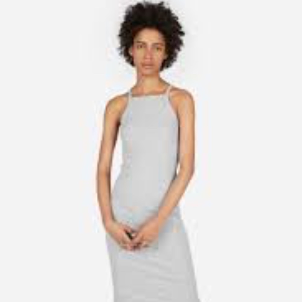 Everlane Pima Micro-Rib Cami Dress Size Medium